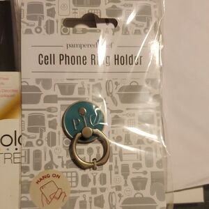 Pampered Chef Blue Phone Ring Holder
